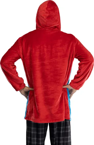 Vista 3 de DC Comics Justice League - Sudadera de sherpa de gran tamaño para hombre