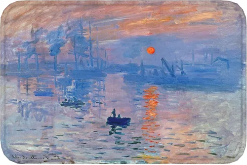 Vista 26 de INVIN ART Claude Monet Water Lilies Non-Slip Door Mat Art Decor