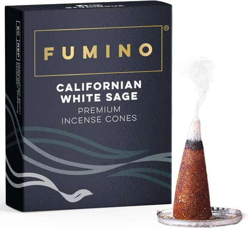 Vista 10 de Fumino® Conos de incienso fresco Autumn Breeze 20 por caja, fragancia Masala Agarbatti Joss para relajación y meditación, decoración del hogar