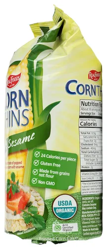 Vista 7 de REAL FOODS Finos de maíz orgánico de sésamo, 5.3 oz