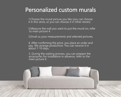 Vista 2 de Mural personalizado (tamaño personalizado, imagen personalizada)