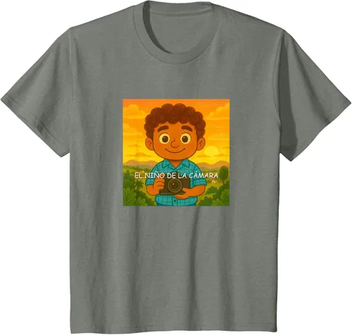 Vista 116 de Camiseta El Niño de la Cámara – Diseño Oficial del Cuento Ilustrado