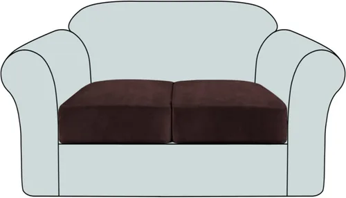 Vista 17 de Funda de cojín elástica de terciopelo, funda de felpa para asiento de sofá, protector de muebles antideslizante para silla/sofá biplaza/sofá