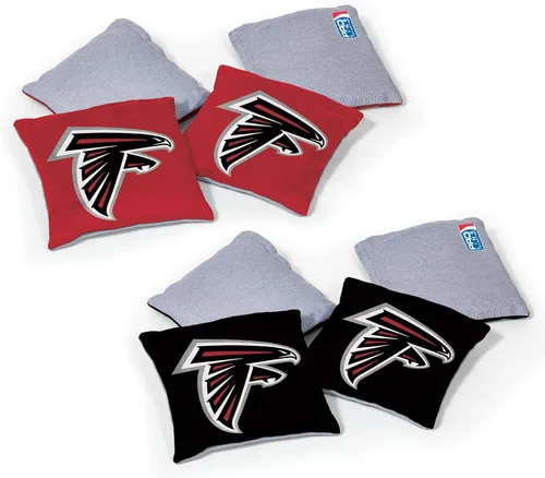 Vista 14 de Wild Sports - Bolsas de frijoles de doble cara de fútbol americano profesional de la NFL, 8 unidades, bolsas de lanzamiento de primera calidad