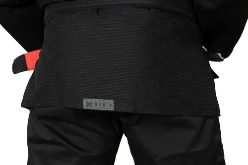 Vista 7 de Ronin 1980 BJJ GI para hombre - Equipo de entrenamiento de artes marciales ultraligeras de algodón Negro