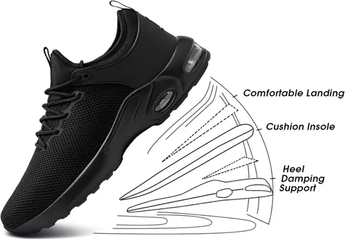 Vista 5 de LARNMERN Waterproof Steel Toe Air Shoes Women Slip On Work Sneakers Comfortable Tennis Safety Shoe Lightweight Boot