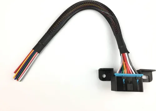 Vista 9 de 16PIN j1962F OBD2 Conector hembra a cable abierto OBDII, conector de cable de arnés fijo para puerto de tablero