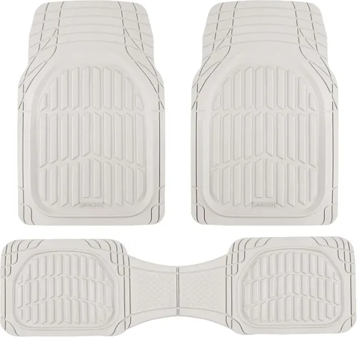 Vista 13 de Motor Trend -2 alfombrillas delanteras para el piso del automóvil- Forros de contorno FlexTough negros - Alfombrillas de goma resistentes