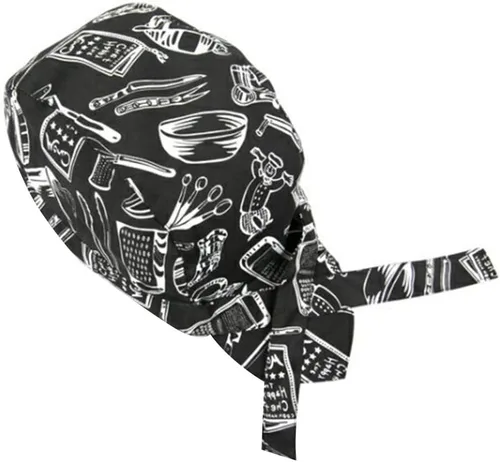 Vista 5 de KESYOO - Gorro de cocina para camarero, diseño creativo