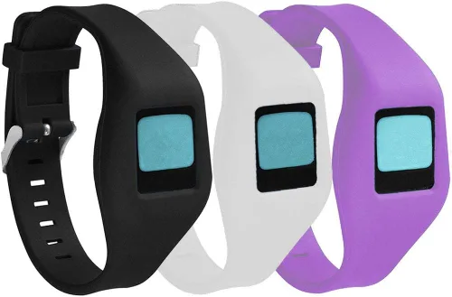 Vista 10 de QGHXO Pulsera de hebilla para Fitbit Zip, correa de silicona de repuesto con cierre de reloj cromado y hebilla de cierre para Fitbit Zip