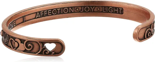 Vista 2 de Alex and Ani Pulsera Love Rafaelian de oro rosa, Latón