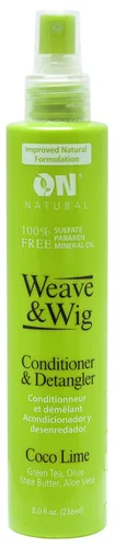 Vista 12 de On Natural Weave & Wig - Potenciador de cabello 4 en 1 para todas las texturas de cabello [Coco Lime] 3.4 oz