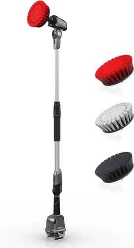 Vista 11 de Hoover ONEPWR - Limpiador telescópico, limpiador eléctrico giratorio para limpieza, cabezal de cepillo giratorio, más de 4 pies de alcance, cepillo