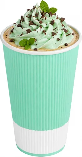 Vista 20 de Tazas para café de papel aislado, pared ondulada, kraft, 12 onzas - Caja de 25 unidades - tapas a juego: RWA0360B, RWA0360W, RWA0328LG, RWA0328GR
