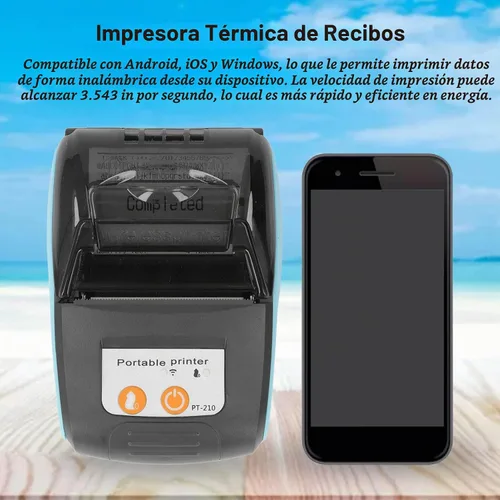 Vista 6 de Pomya Mini impresora de bolsillo, impresora térmica Bluetooth de recibos para iOS Android y 2.283 in portátil pequeña impresora de billetes POS