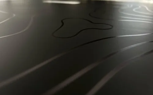 Vista 2 de Mapa topográfico Calcomanías para capó Diseños gráficos compatibles con Jeep Wrangler JL y Jeep Gladiator JT (Mapa topográfico)