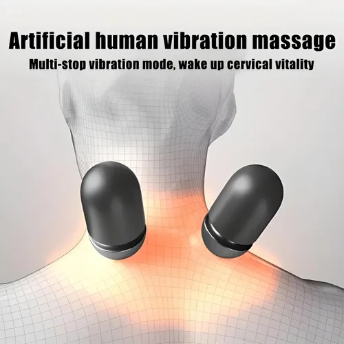 Vista 8 de Almohada de masaje cervical con calefacción 3 en 1 Soporte cervical de espuma viscoelástica Almohada de relajación para el hogar y la oficina
