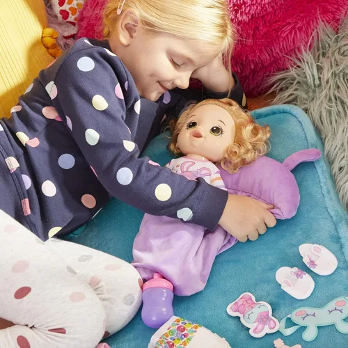 Vista 3 de Baby Alive Muñeca Bebé Pijamada de Conejito, Muñecas de 12 Pulgadas con Temática de Hora de Dormir, Saco de Dormir y Accesorios de Muñeca