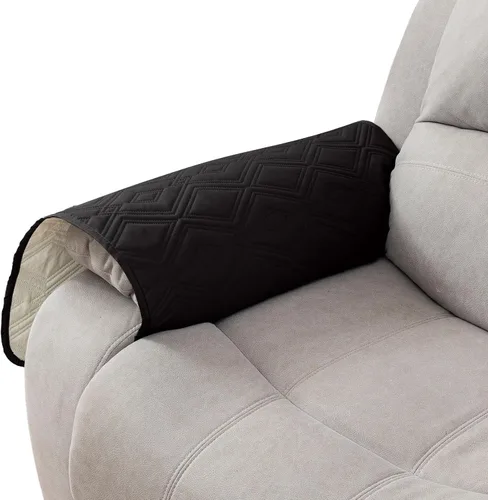 Vista 42 de Genina Juego de 2 Fundas de Reposabrazos para Sofá 100% Impermeables, Fundas para Reposabrazos de Sofá, Sillón, Protectores Antideslizantes