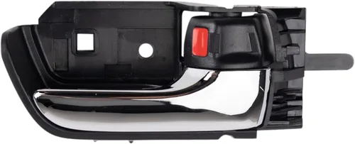 Vista 97 de TRQ Manija de puerta interior delantera izquierda cromada y negra para el lado del conductor compatible con Ford F-150 2012-2014