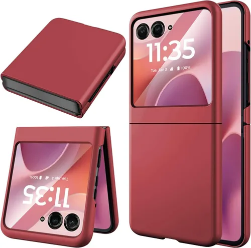 Vista 14 de Miimall Funda delgada para Galaxy Flip 7 con protector de pantalla integrado, grado militar, a prueba de golpes, a prueba de caídas, delgada