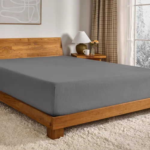 Vista 16 de Bare Home – Sábana bajera ajustable, 100% franela de algodón
