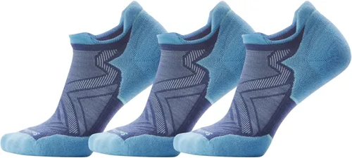 Vista 24 de Smartwool Run Targeted Cushion - Calcetines de tobillo bajo para hombre Negro - paquete de 3