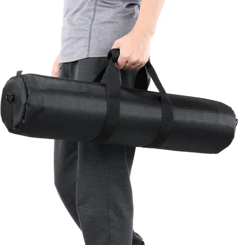 Vista 5 de Bolsa de transporte para trípode de 24 x 5 x 5 pulgadas, bolsa de transporte para trípode de alta resistencia Oxford con correa para el hombro