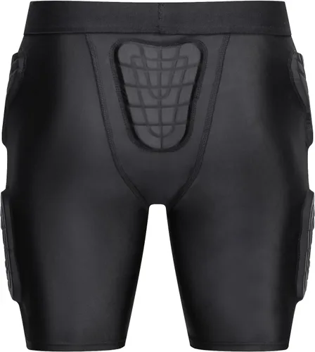 Vista 4 de TUOY Pantalones cortos protectores acolchados para niños y jóvenes, pantalones acolchados para fútbol, paintball y béisbol
