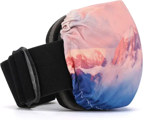 Vista 2 de Sunsetbaby Funda protectora para gafas de esquí – Mantén tus lentes limpias y sin arañazos – Regalos para los amantes del esquí