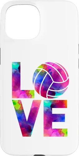 Vista 6 de Funda para iPhone 11 Pro Max Love Volleyball Watercolor Girl Team Tournament Retro Vibe