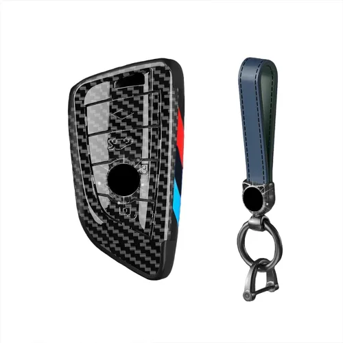Vista 18 de Smart Remote Key Case Funda protectora para BMW 2 5 6 7 X1 X2 X3 X5 X6 Series con llavero