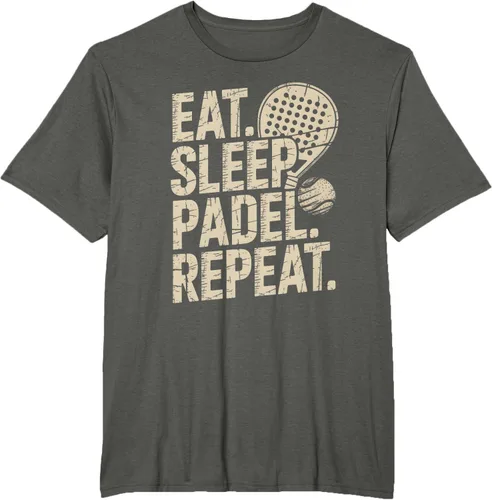 Vista 5 de Camiseta Eat Sleep Padel Repeat Padel Jugador de Tenis
