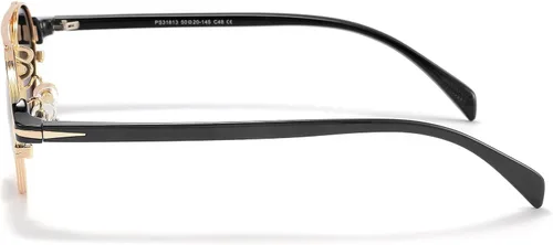 Vista 3 de Technigadgets Waylon Steampunk - Lentes de sol redondos para hombre, estilo vintage, polarizados, ovalados, protección UV