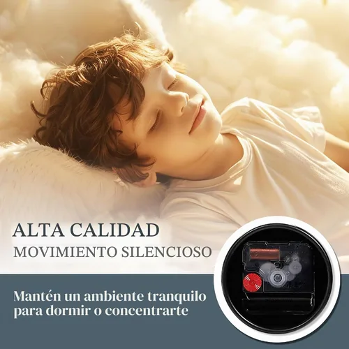Vista 4 de LEIKE Reloj de pared grande de 24 pulgadas, reloj de pared de estilo moderno con mapa del mundo, reloj grande para decoración de pared, sala