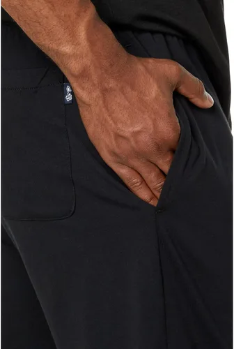 Vista 3 de Psycho Bunny Pantalones cortos de jersey color negro MD, Negro