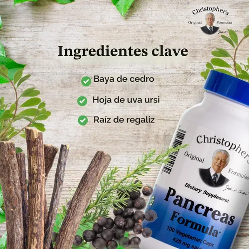 Vista 3 de Dr. Christopher's Pancreas Formula - Limpieza del páncreas Detox & Repair - Probióticos para la salud digestiva