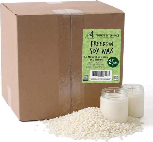 Vista 11 de American Soy Organics - Cuentas de cera de soja Freedom de 1 libra para hacer velas - Cuentas de cera para microondas - Suministros prémium