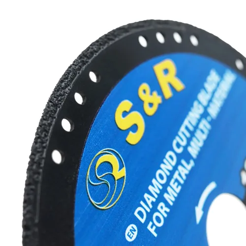 Vista 2 de S&R Disco de corte multimaterial de diamante de 4.5 pulgadas, dura 50 veces más largo, de baja visión, resistente a las roturas, sin desgaste