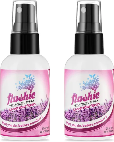 Vista 28 de Flushie - Aerosol preinodoro para desodorante de olores de inodoro... (lavanda, paquete de 2)