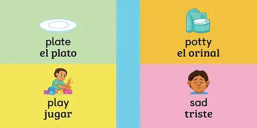 Vista 7 de 100 First Words for Toddlers English-Spanish Bilingual 100 primeras palabras para niños pequeños Inglés - Español Bilingüe