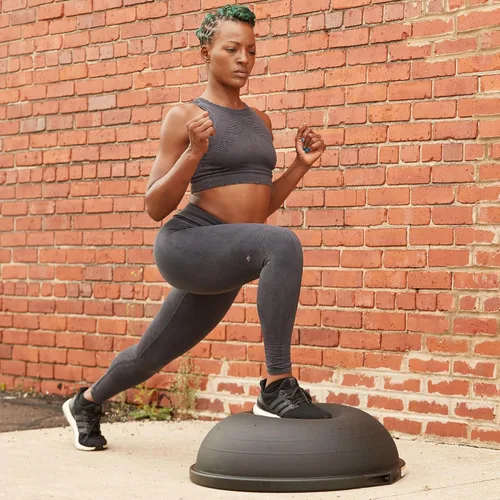 Vista 8 de Bosu Pro Multifuncional Equipo de Gimnasio en Casa para Fuerza de Equilibrio de Cuerpo Completo con Entrenamientos Guiados y Bomba