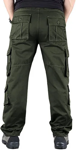 Vista 3 de LVCBL Pantalones cargo tácticos para hombre, pantalones de carga militares de combate para hombre, pantalones ligeros para trabajo al aire libre