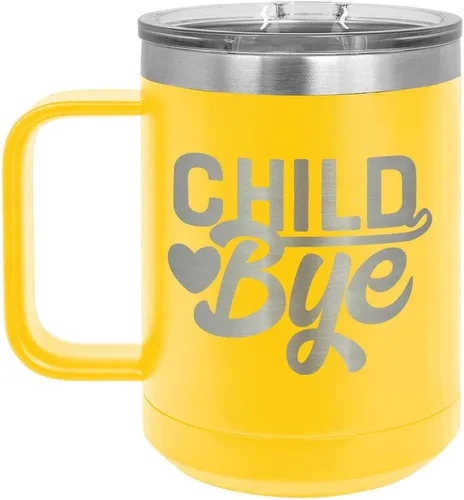 Vista 12 de Taza de café de 15 oz con tapa superior deslizante para niños Taza de café de viaje aislada Ideas de regalo de cumpleaños o Navidad de mujeres