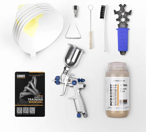Vista 9 de CERAKOTE® Kit de revestimiento negro Glacier (C-7600 16 oz.) - Todo lo necesario para rociar Cerakote - Curado al aire - Revestimiento de cerámica