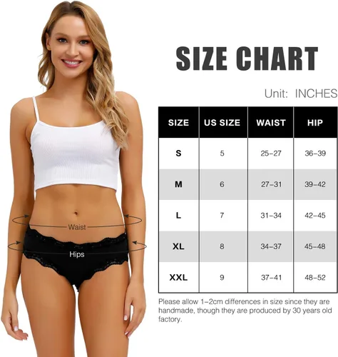 Vista 6 de ADOVAKKER Ropa interior de mujer de tiro bajo para mujer, micro suave, transpirable, bragas hipster, multipack de impresión J-S1