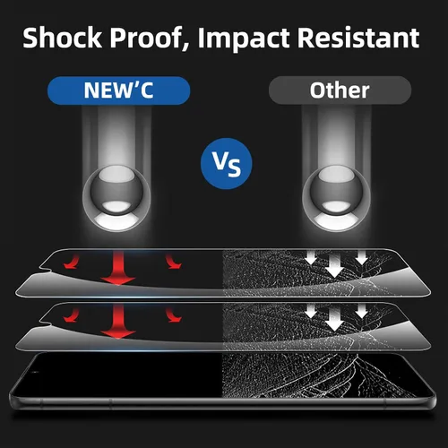 Vista 197 de NEW'C Paquete de 3 protectores de pantalla de privacidad para iPhone Air/iPhone 17 Air (6.5 pulgadas), película de vidrio templado antiespía