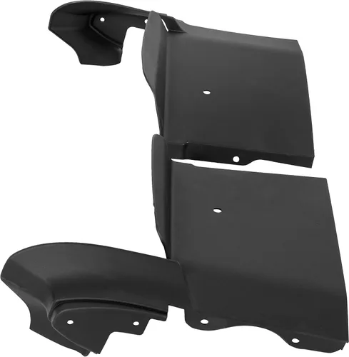 Vista 3 de ECOTRIC Llenadores de parachoques delantero de plástico ABS compatible con Cadillac ElDorado 1979-1985 negro (juego de 4 piezas)