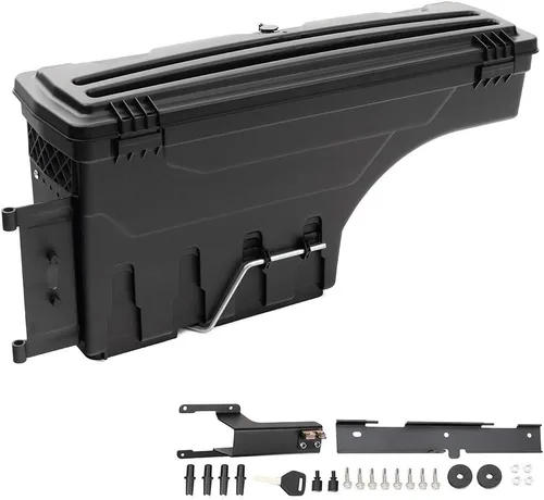 Vista 9 de PIT66 Caja de almacenamiento para cama de camión lado derecho compatible con Ford F150 1997-2014