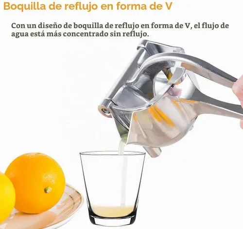 Vista 3 de BERNIE ANSEL Exprimidor manual de prensa de frutas, resistente, de aleación de aluminio, de alta calidad, exprimidor de frutas, para limón, naranja